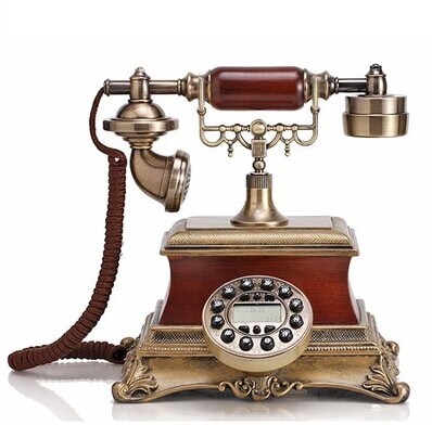佳话坊欧式仿古复古电话机家用复古来电显示中式古典老式电话座机