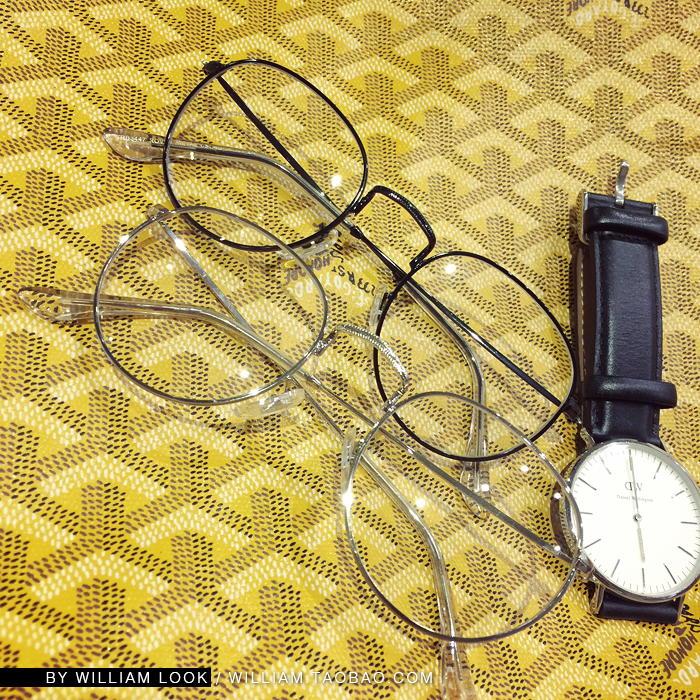 威廉的华丽 复古气质款 精致细节合金框架眼镜