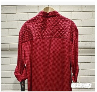 来自星星的你DKNY明星同款全智贤红色波点女款长袖潮衬衫外套
