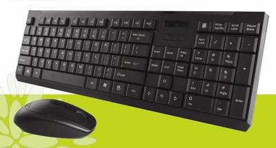米徒C50无线键鼠套装 2.4G 10米家用笔记本无线鼠标键盘正品 黑色