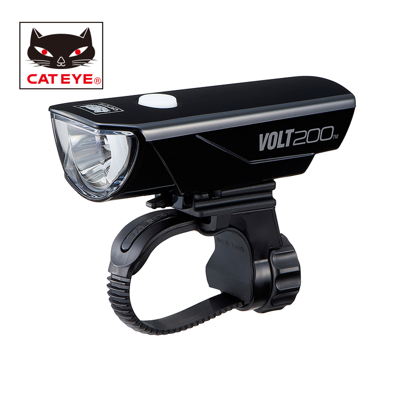 CATEYE猫眼USB充电前灯自行车灯山地车骑行灯配件装备手电VOLT200