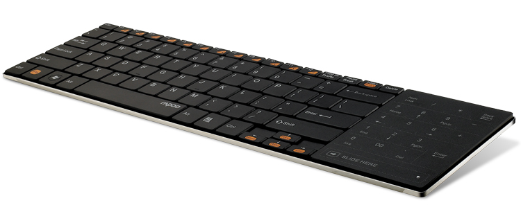 RAPOO/雷柏E9080刀锋 多媒体 无线超薄便捷 触控 键盘