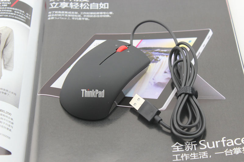 ThinkPad鼠标 Think 盒装鼠标IBM笔记本电脑USB有线磨砂鼠标