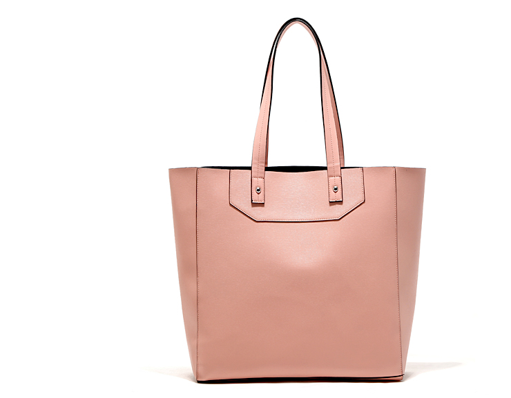 英国单肩手提全新水桶包品牌RH清新淡粉色手提包单肩包逛街款450g