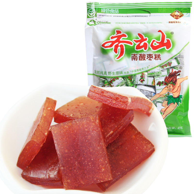 齐云山南酸枣糕 454g/袋 零食 特产 食品 枣片 野酸枣粒 江西特产