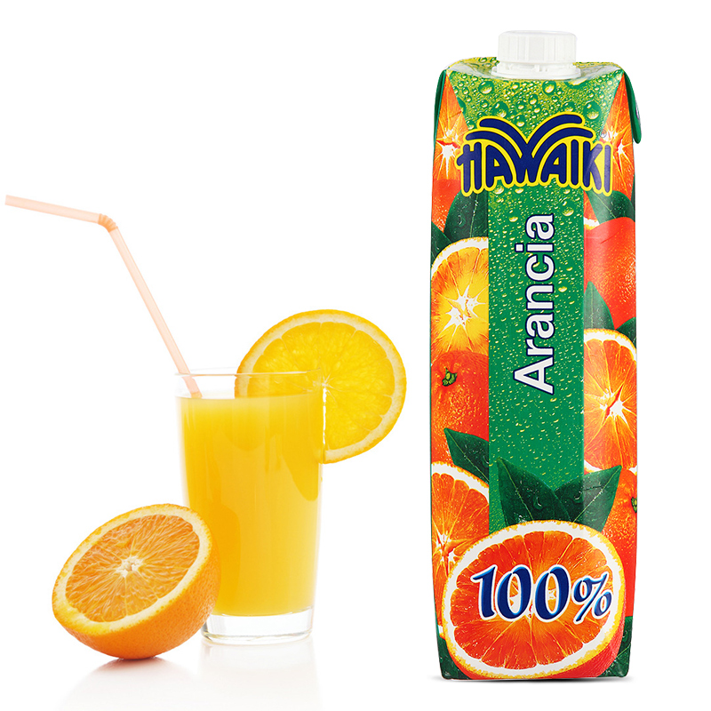 意大利橙汁1L/盒 纯果汁饮料 鲜果蔬汁饮品 夏威基复原盒装橙汁