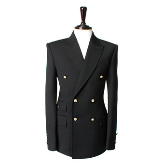 海外代购 stylehomme-时尚帅气双排扣西装夹克(黑色)
