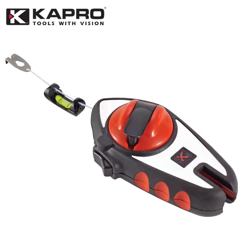 热卖以色列KAPRO开普路215-30米不锈钢外壳带线型水平仪划线器,墨