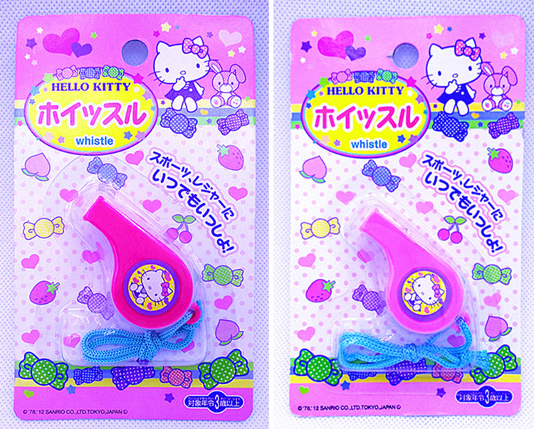 hello kitty口哨 凯蒂猫哨子3-6岁儿童益智玩具 环保特价日本正品