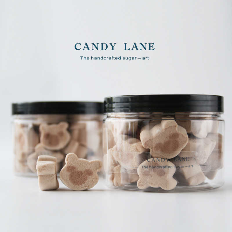 candy lane 小熊棉花糖创意糖果儿童棉花糖单色装 炭烧咖啡味