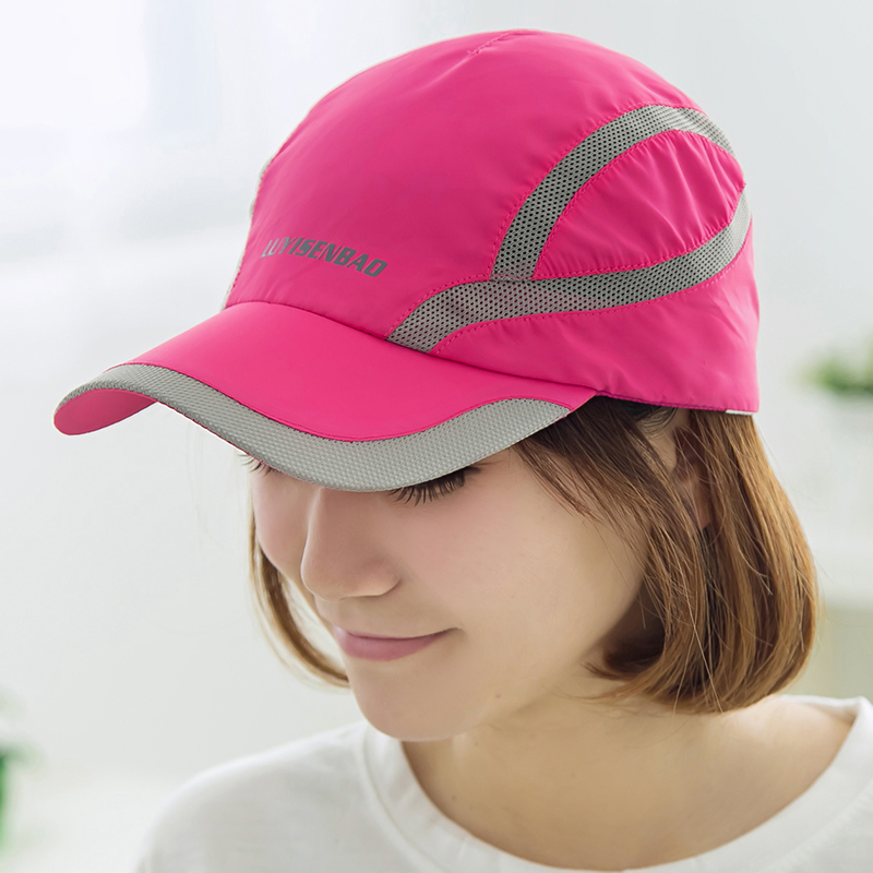 2015新款女士运动棒球帽 户外登山帽 夏季女帽速干帽 网帽透气帽