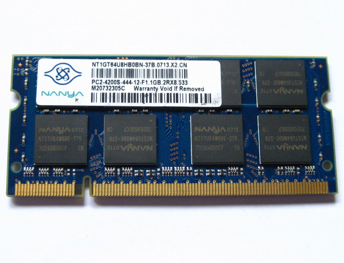 Nanya南亚原装蓝板 PC2-4200S DDR2 533 MHz 1G笔记本内存条 包邮