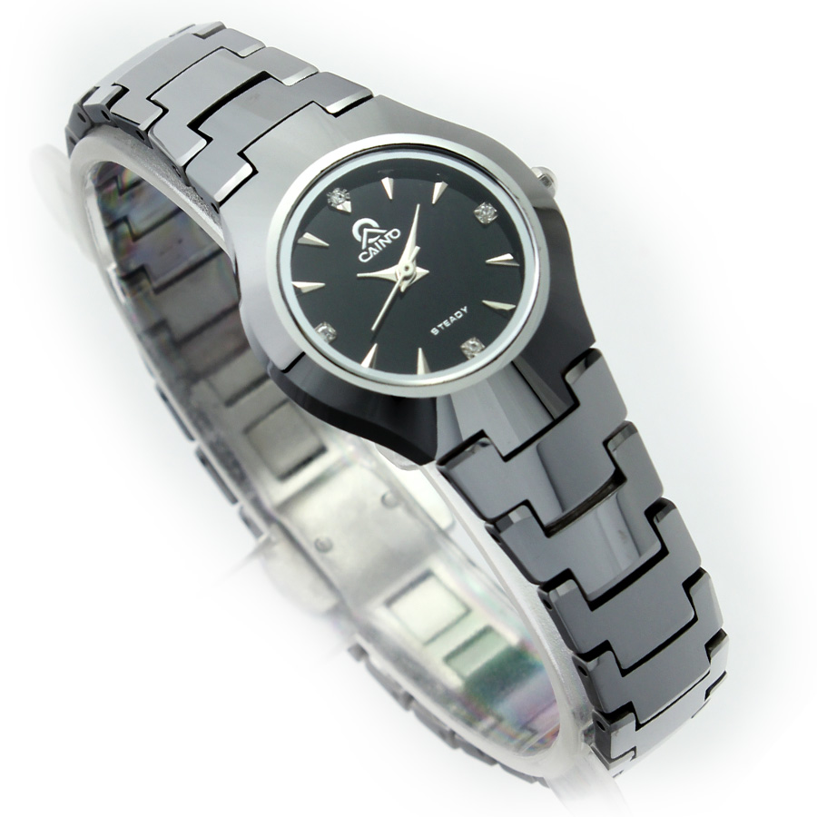 手表 正品 包邮 CAINO/卡伊诺手表女士钨钢小表盘手表