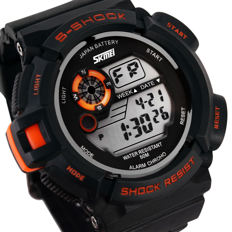 手表正品 户外运动防水防震手表 男士多功能登山电子表男学生手表
