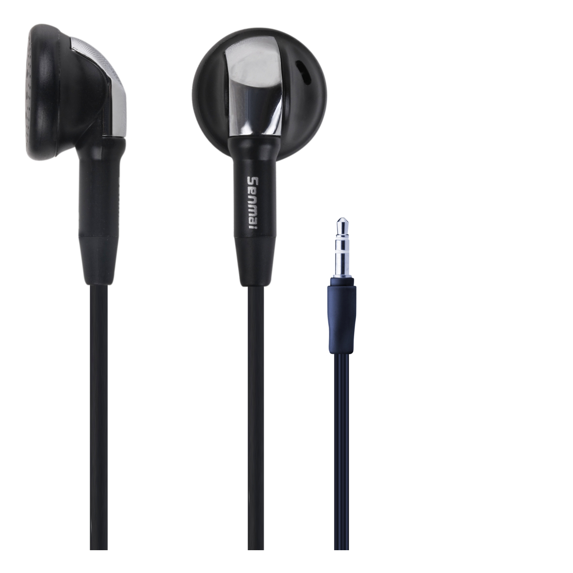 森麦SM-E834耳机耳塞式笔记本台式mp3mp4/随身视听有线黑色蓝色