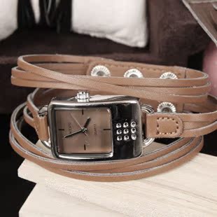 watchlove-韩国代购正品 女士手表 特制表带女表 方型女款手表