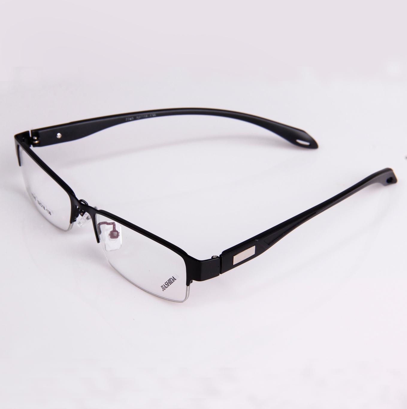 佳视达 合金TR90 半框近视眼镜框 黑框眼镜架 男 眼睛 耐用不变形