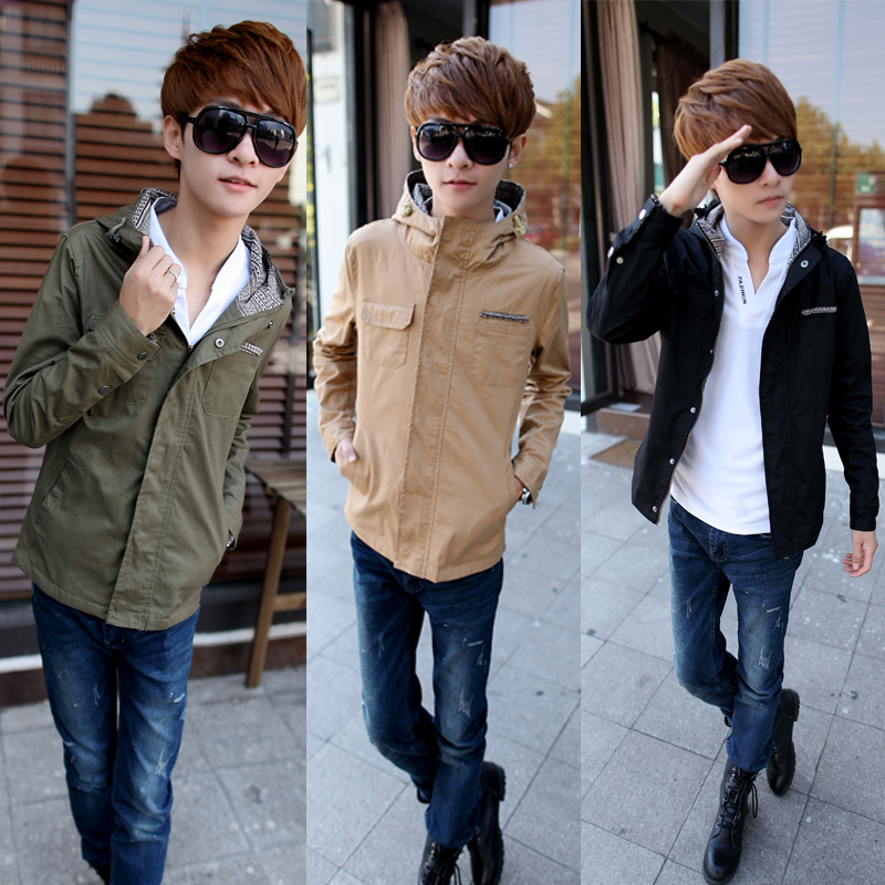 2014Meters Bonwe/美特斯邦威 春季男士新款 韩版修身长袖外套