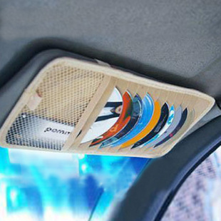 雪锐 汽车遮阳板CD夹 车载CD包 车用CD收纳 汽车用品 汽车碟包