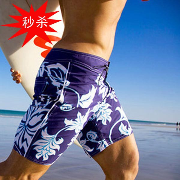 【冲皇冠促销】 澳洲男士闲裤沙滩裤 类紫色凉爽霜花海滩渡假时尚