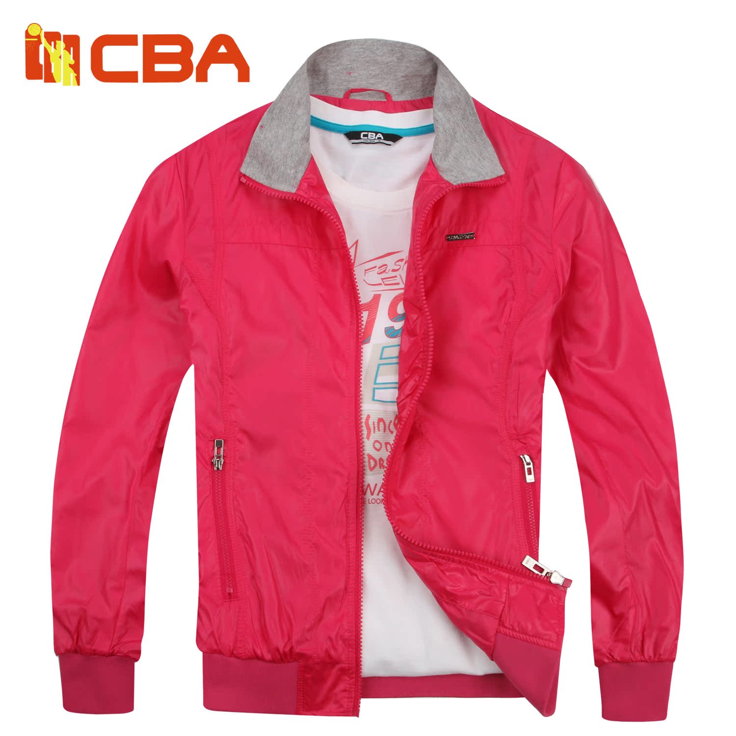 3月新品|CBA2014春装新品女立领潮夹克开衫外套 运动服621410562