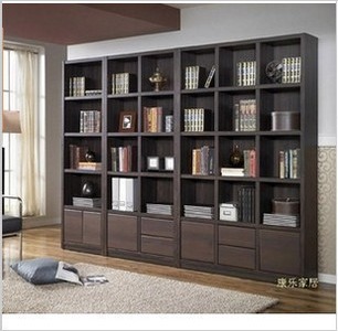 宜家韩式超大容量加厚板材自由组合书柜 大柜子 书架置物架古董架