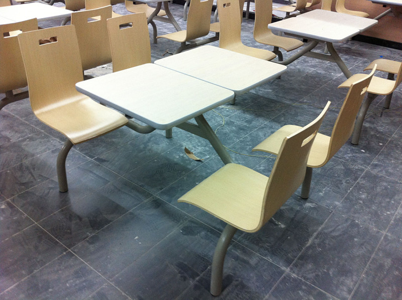 特价 肯德基餐桌椅 连体 快餐桌椅 组合 食堂餐桌，小吃店餐桌