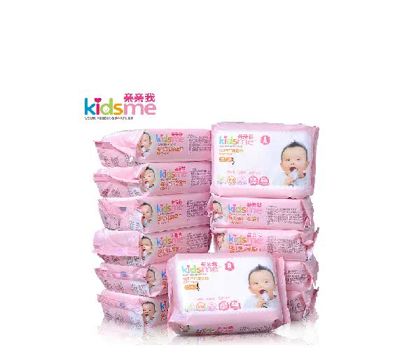 亲亲我婴儿手口湿巾25片12包装宝宝专用湿纸巾新生儿用品护肤手口