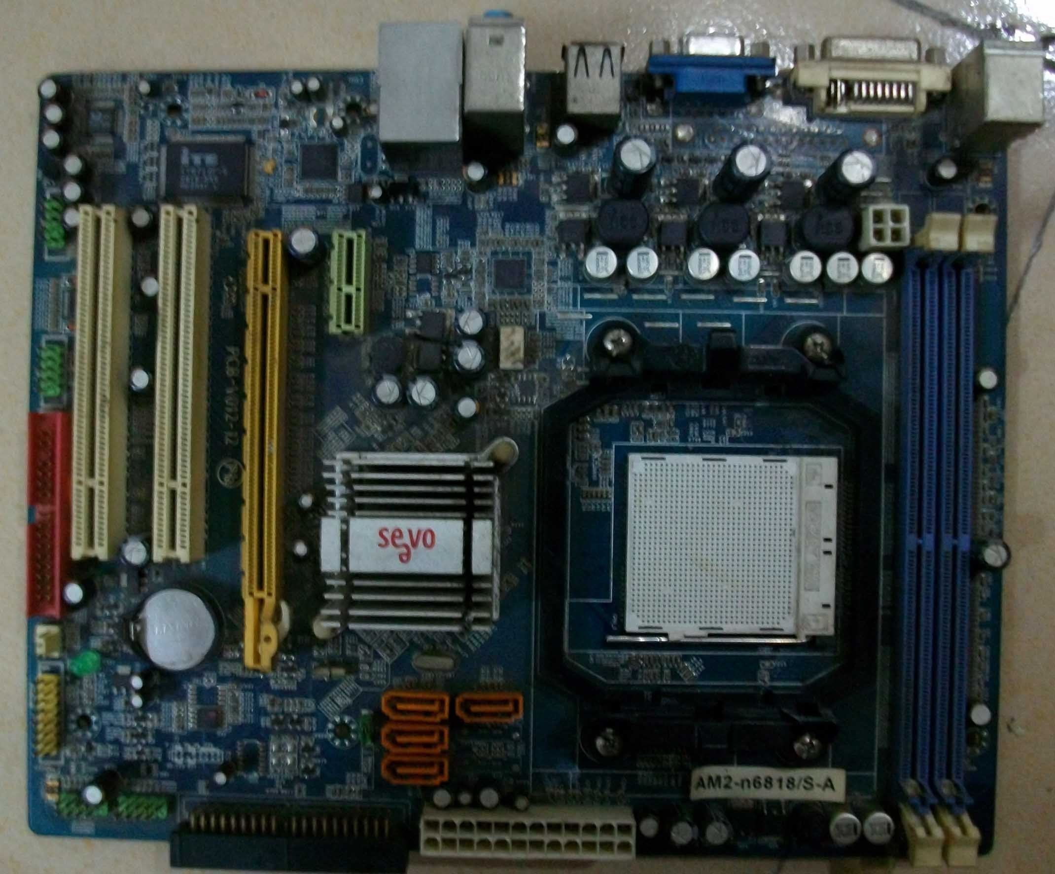 信步AM2 n6818 940针集成n68主板 支持全系列AM2速龙CPU