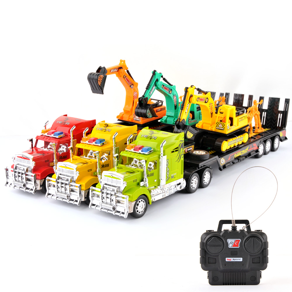 包邮遥控货车超大号儿童玩具车遥控拖头遥控货柜车遥控卡车遥控车