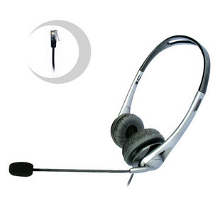 贝恩话务耳机BN-108C/双耳式话务耳机/呼叫中心耳机/话务盒耳机
