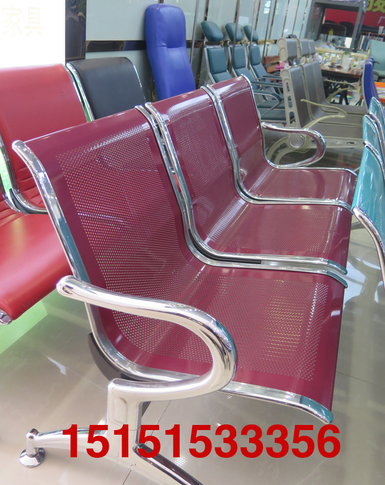 三人位钢制排椅铁皮排椅车站等候椅机场椅可包皮质厂家直销超低价