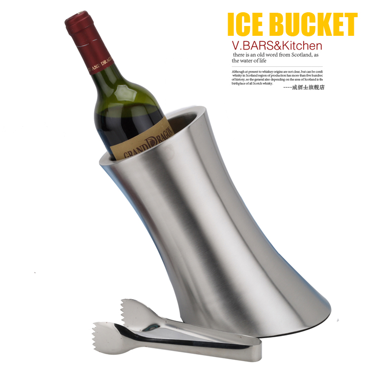 超加厚不锈钢加厚冰桶红酒桶啤酒桶冰粒筒香槟桶冰酒桶酒吧用包邮
