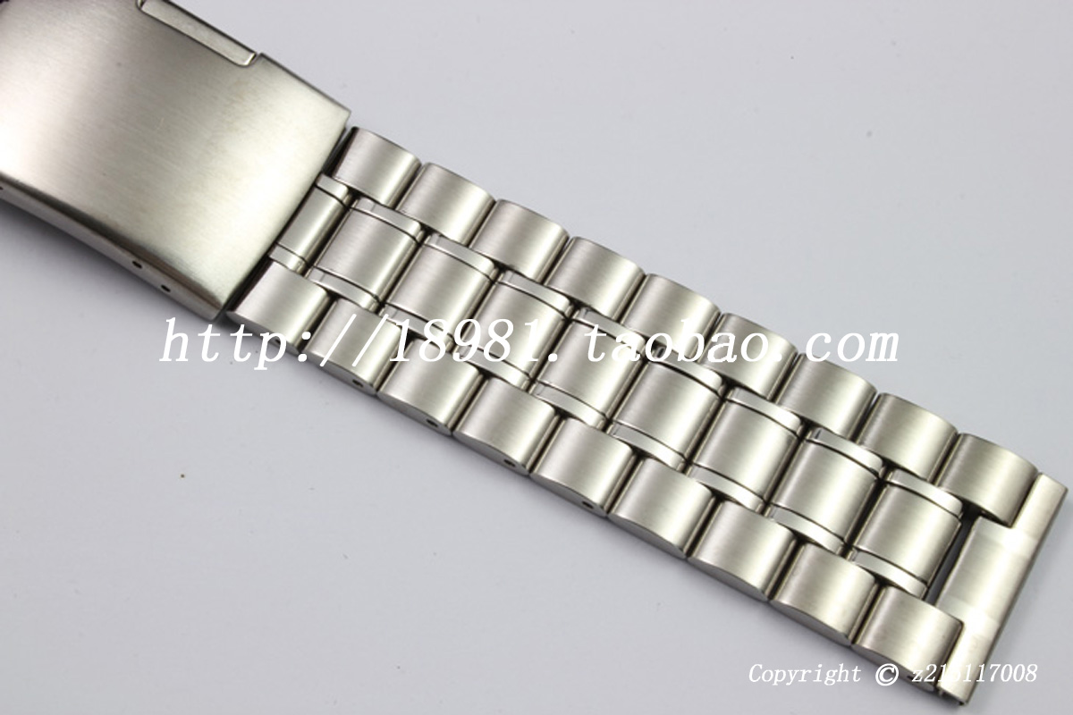 手表配件 通用表带 实心表带 精钢表带 全钢 表带 18mm 20mm 22mm