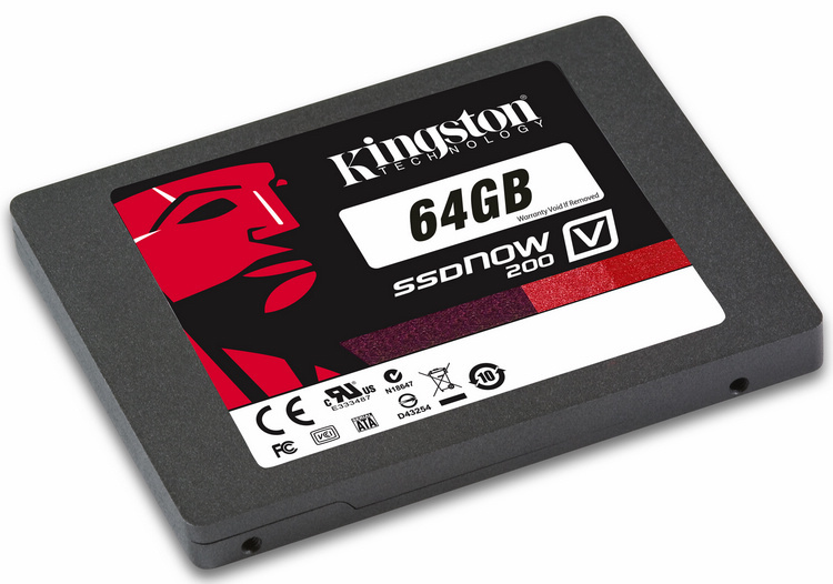 金士顿 SSD SV200 64GB 2.5寸 SATA3 7/9.5mm 固态硬盘 SV200S37A