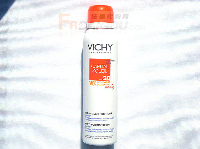 法国代购网Vichy薇姿水盈清爽防晒喷雾SPF30125ml 新版专柜正品