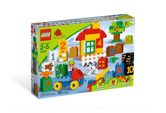 冲四皇冠 乐高LEGO得宝系列 新品 数字拼砌套装5497 大颗粒2-5岁