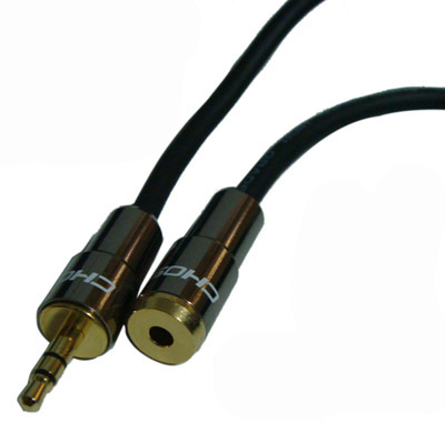 Choseal/秋叶原 Q-564A发烧级耳机延长线 音频线3.5mm公对母1.8米