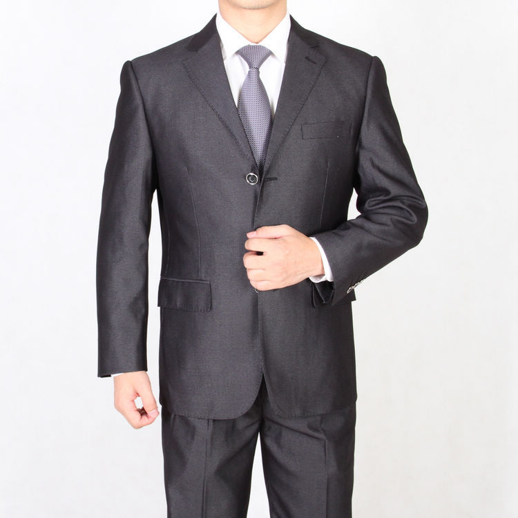 2012秋季新款套西 七匹狼男装 男士高档商务正装西服套装 深灰色