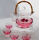 耐热玻璃茶具套装泡花茶壶茶杯透明整套花草功夫过滤水果加厚亏本