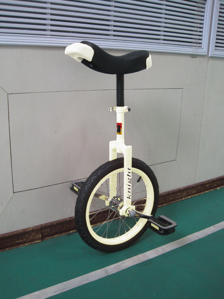 台湾 骑士发现者 独轮车 单轮车 24寸象牙白