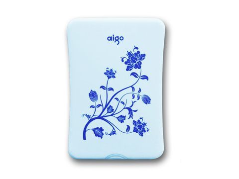 Aigo/爱国者移动硬盘HD602（小青花）【320G】