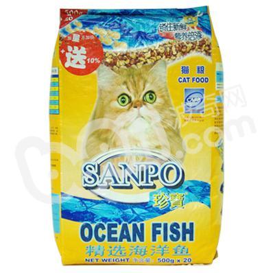 珍宝 精选海洋鱼猫粮10KG 独立20小包