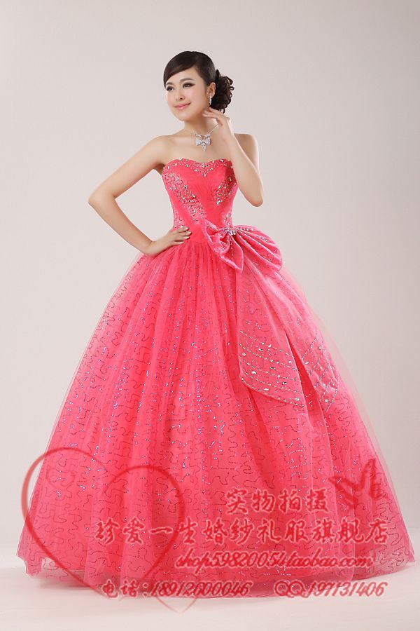 新款2011 HS126 演出服彩色婚纱 新款婚纱 舞台时尚韩版婚纱礼服