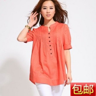 冰贝儿 韩版衬衣 长款含大码灯笼袖 女 衬衫F-90208
