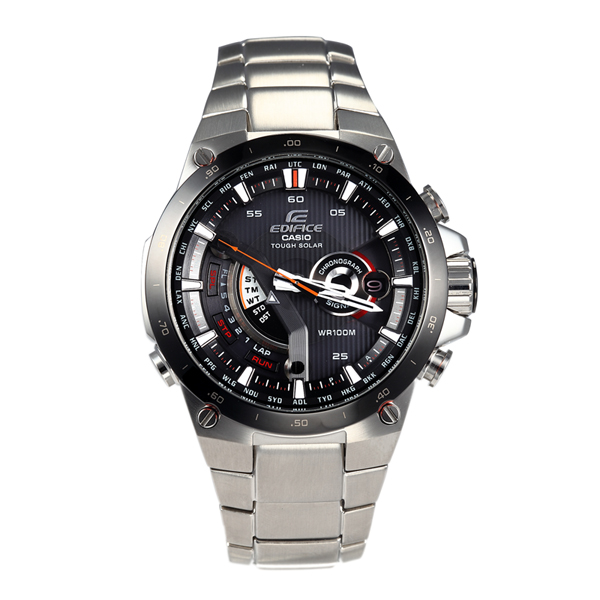 正品CASIO卡西欧手表时尚运动太阳能钢带男士手表 EQS-A1000DB-1A