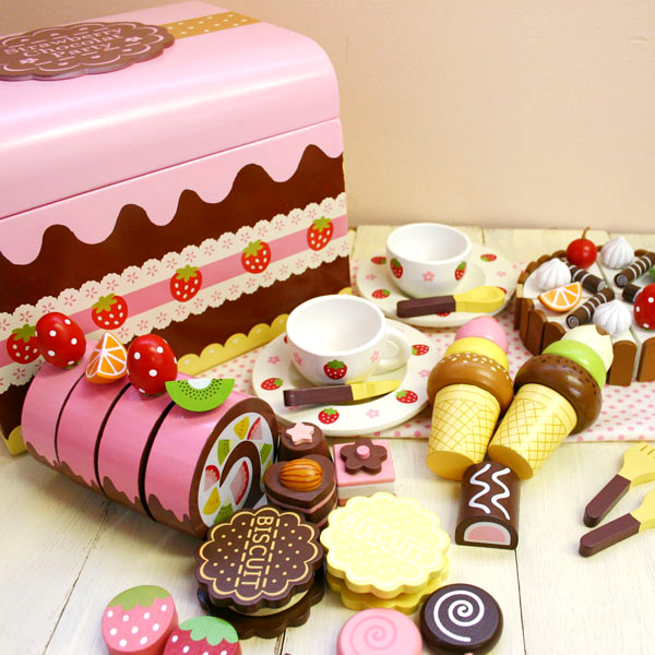 生日蛋糕玩具 切切看 木制过家家玩具 益智玩具 巧克力蛋糕组
