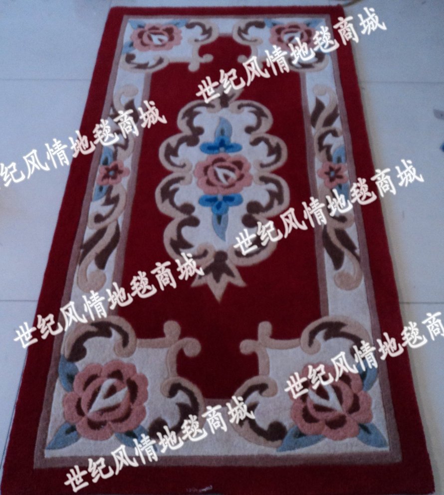 特价国产精品纯羊毛地毯客厅卧室茶几地毯床前毯2012Y035可定制