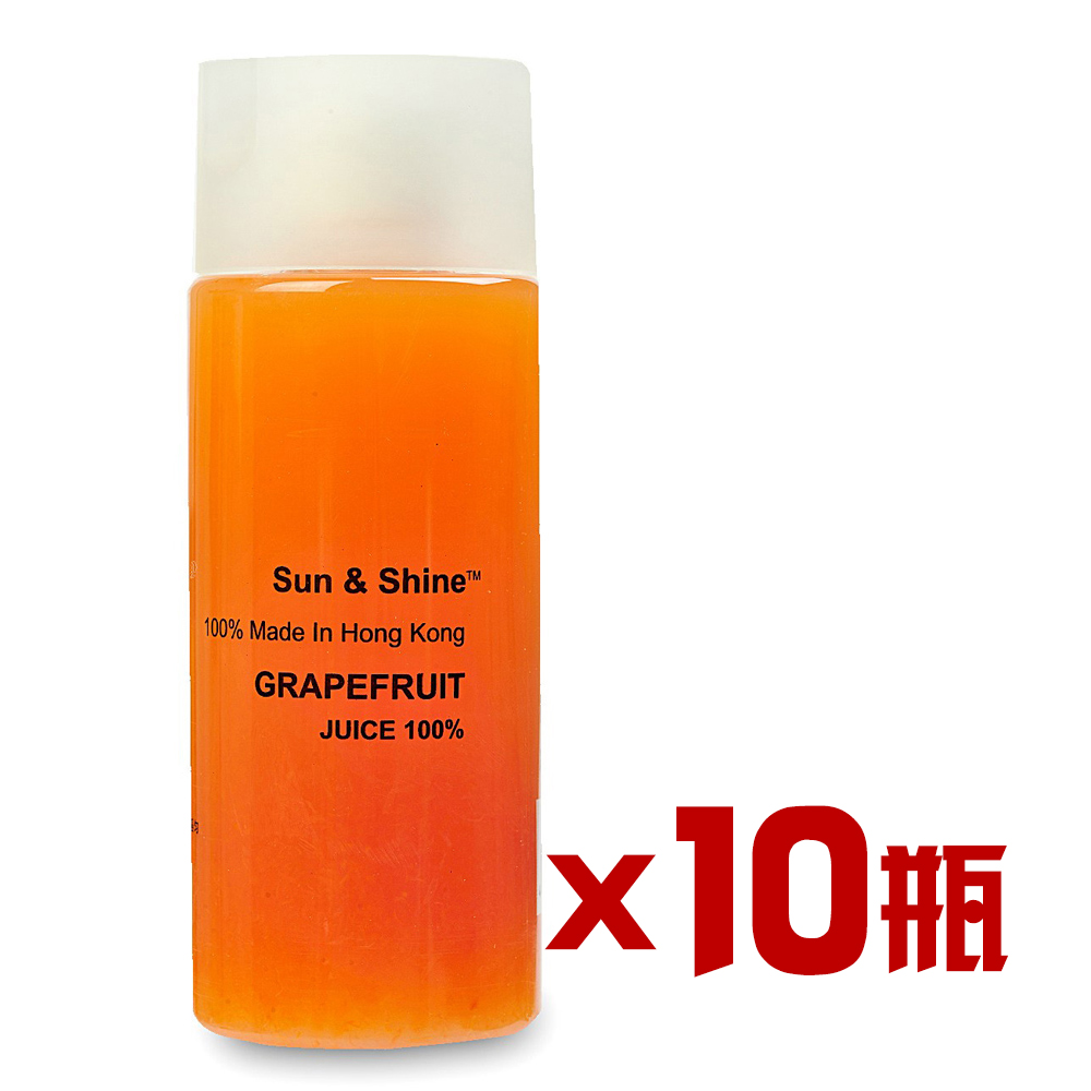 香港sun&shine西柚汁10瓶【711专供】百分百100%无添加纯果汁包邮