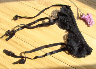 蕾丝防滑吊带 长筒袜的最佳搭配 黑色性感吊带 推荐特价品